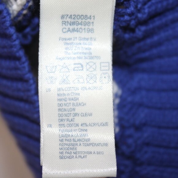 FOREVER 21 LOT 3 SHIRT TOP LEGGINGS SZ LARGE KNIT SEQUIN AZTEC SNOWFLAKE WOMENS - Picture 5 of 13